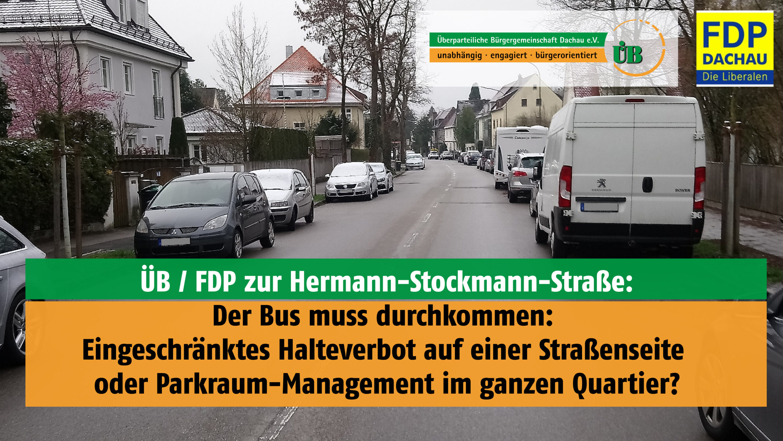 Hermann-Stockmann-Straße - Der Bus muss durchkommen