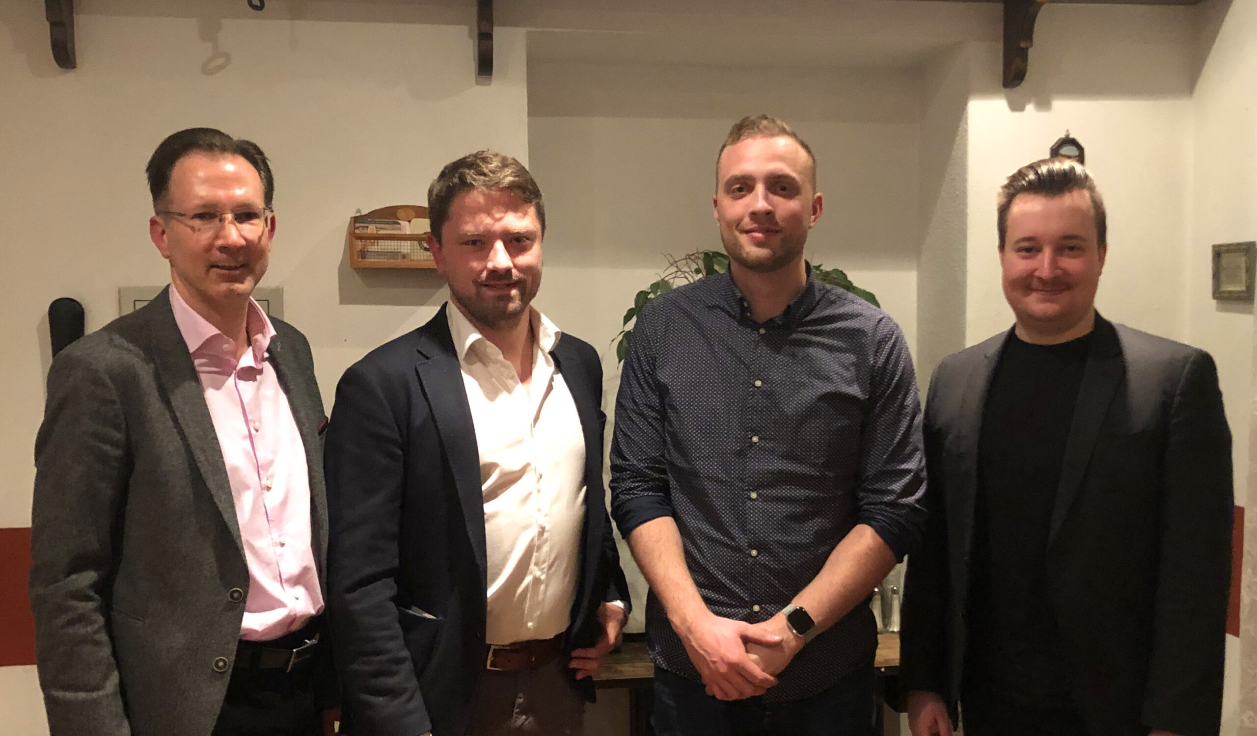 FDP Dachau Vorstand Jürgen Seidl, Christian Lasin, Max Eckl, Thomas Obeser